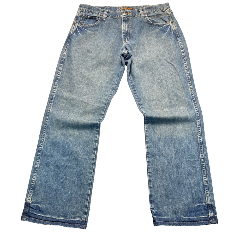 Wrangler Retro Mens Bootcut Jeans Medium Wash Blue‎ Denim 36x32